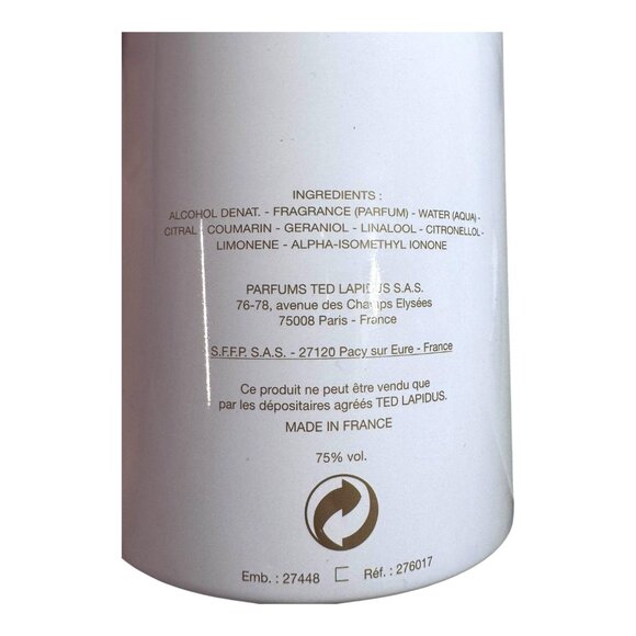 WhiteSoul By Ted Lapidus Eau De Parfum 100ml 3.33 Fl Oz Spray Bottle In Box - Picture 7 of 8